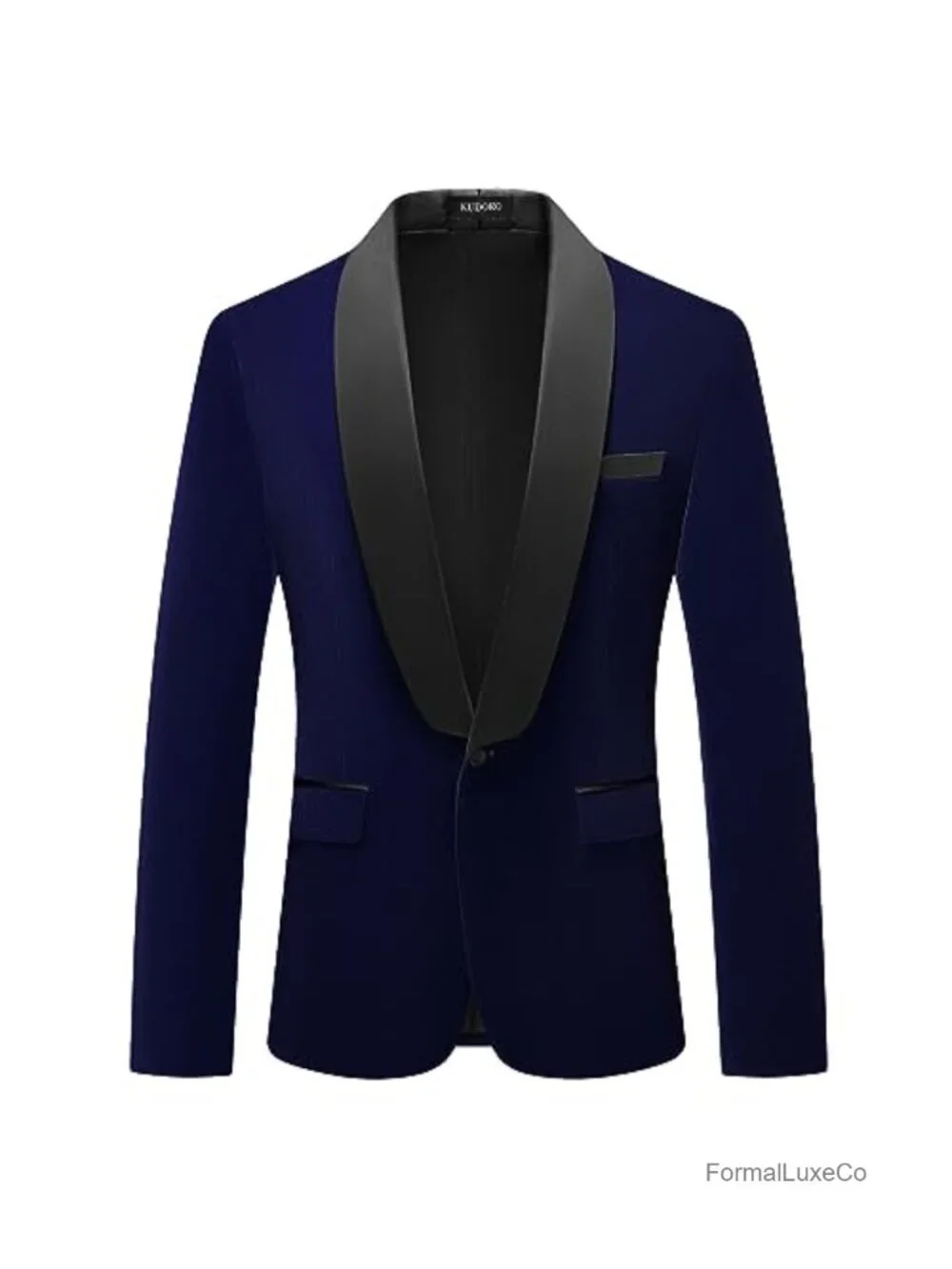Men's Velvet Slim Fit Shawl Lapel Blazer Tuxedo Jacket